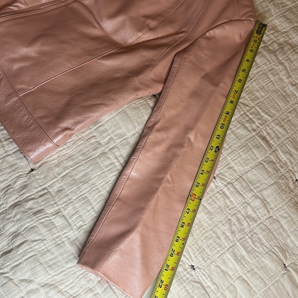Dialogue Pink Authentic Leather Jacket Size Medium - Picture 16 of 16